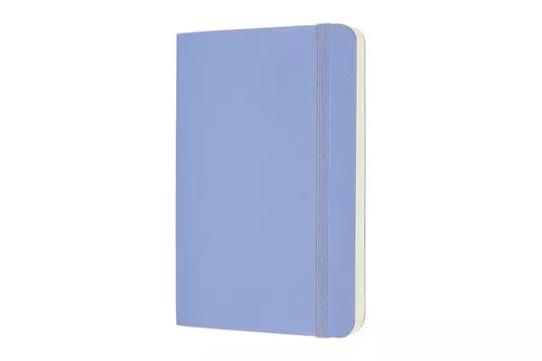 Carnet Classique Pocket 9X14 - Pages Blanches - Bleu Hortensia