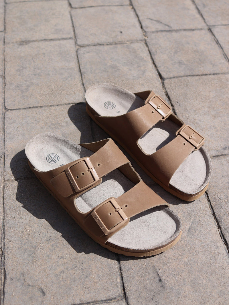 Sandales Hawaii Oiled Leather Clay