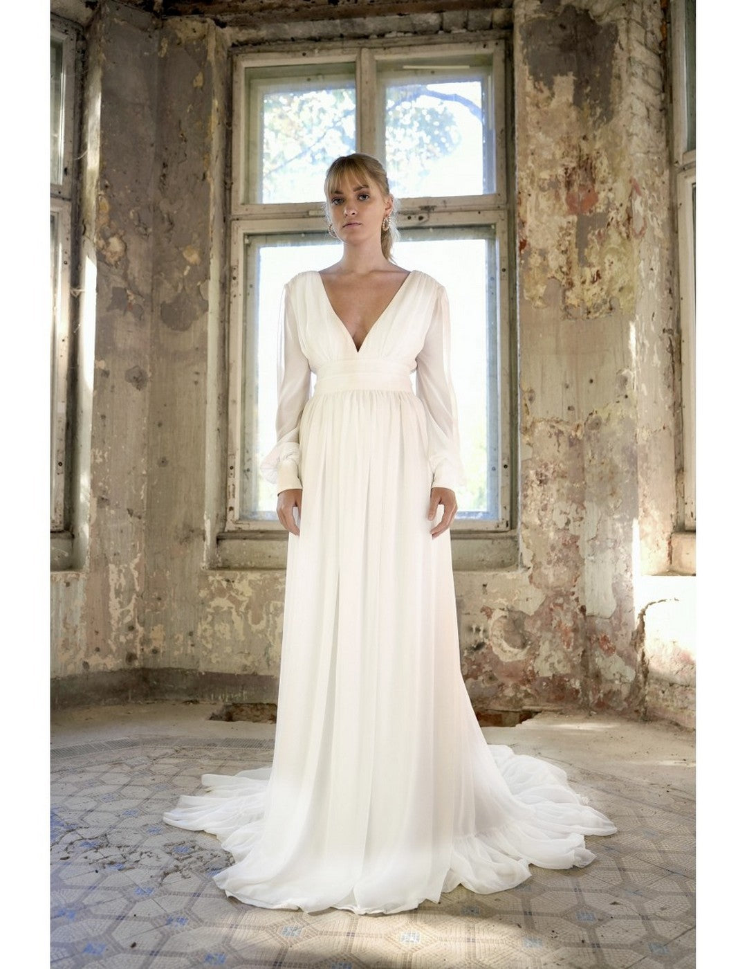 Vestido de novia Clémence - Blanco seda