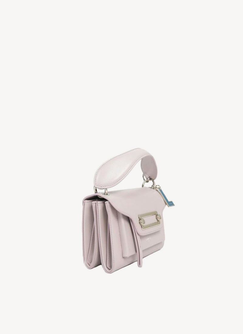 Lancel - Sac À Main Clic M - Gris Rose - Femme