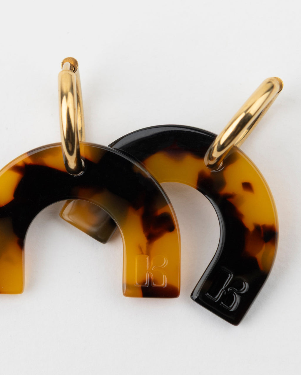 Boucles D'Oreilles Arc-En-Ciel - Écaille