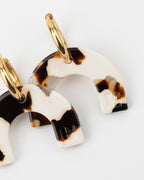 Boucles D'Oreilles Arc-En-Ciel - Latte