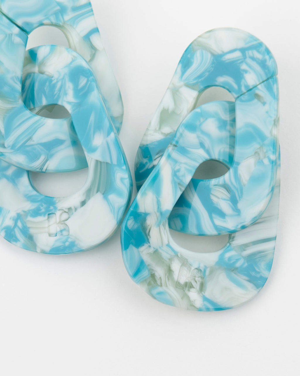 Boucles D'Oreilles Maillon - Turquoise