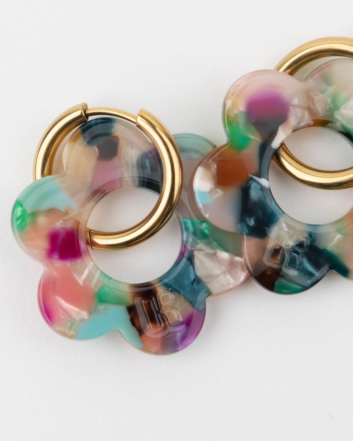 Boucles D'Oreilles Maxi Fleurette - Confettis
