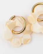 Boucles D'Oreilles Maxi Fleurette - Nude