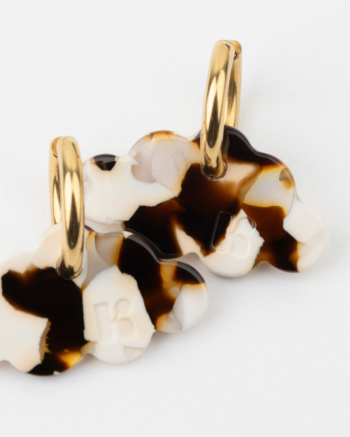 Boucles D'Oreilles Nuage - Latte