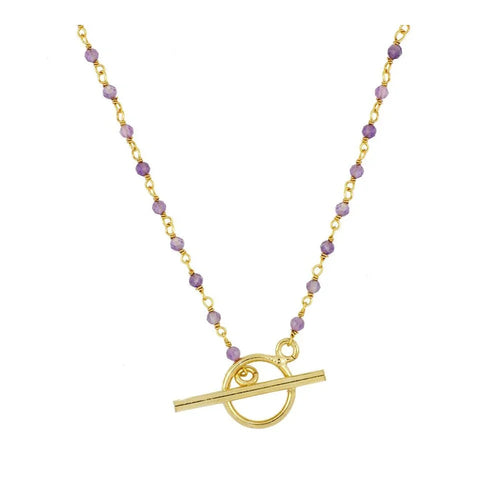 Collar Broche Amatista