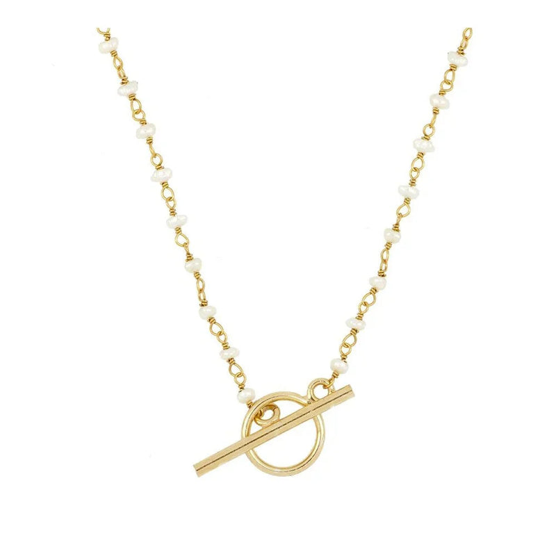 Collar Broche De Perlas