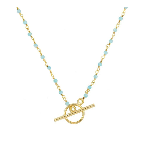 Collier Amazonita Broche