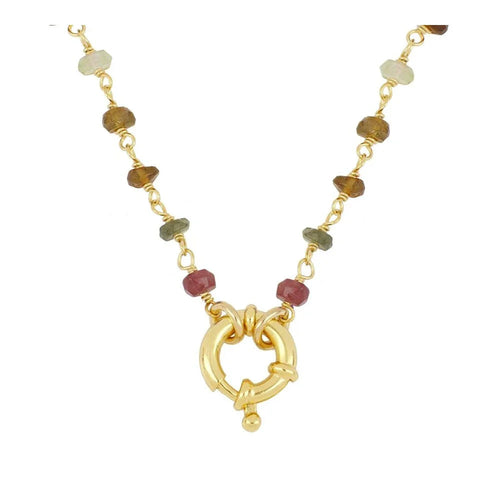 Collier Turmalina Oro