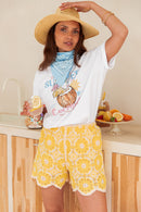 COCONUT Blanc - T-Shirt Imprimé