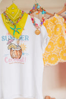 COCONUT Blanc - T-Shirt Imprimé
