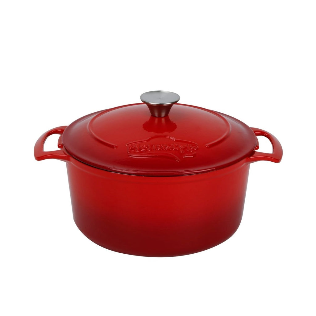 Colette - Cocotte Rotonda - Ghisa - 7 Litri - Rosso