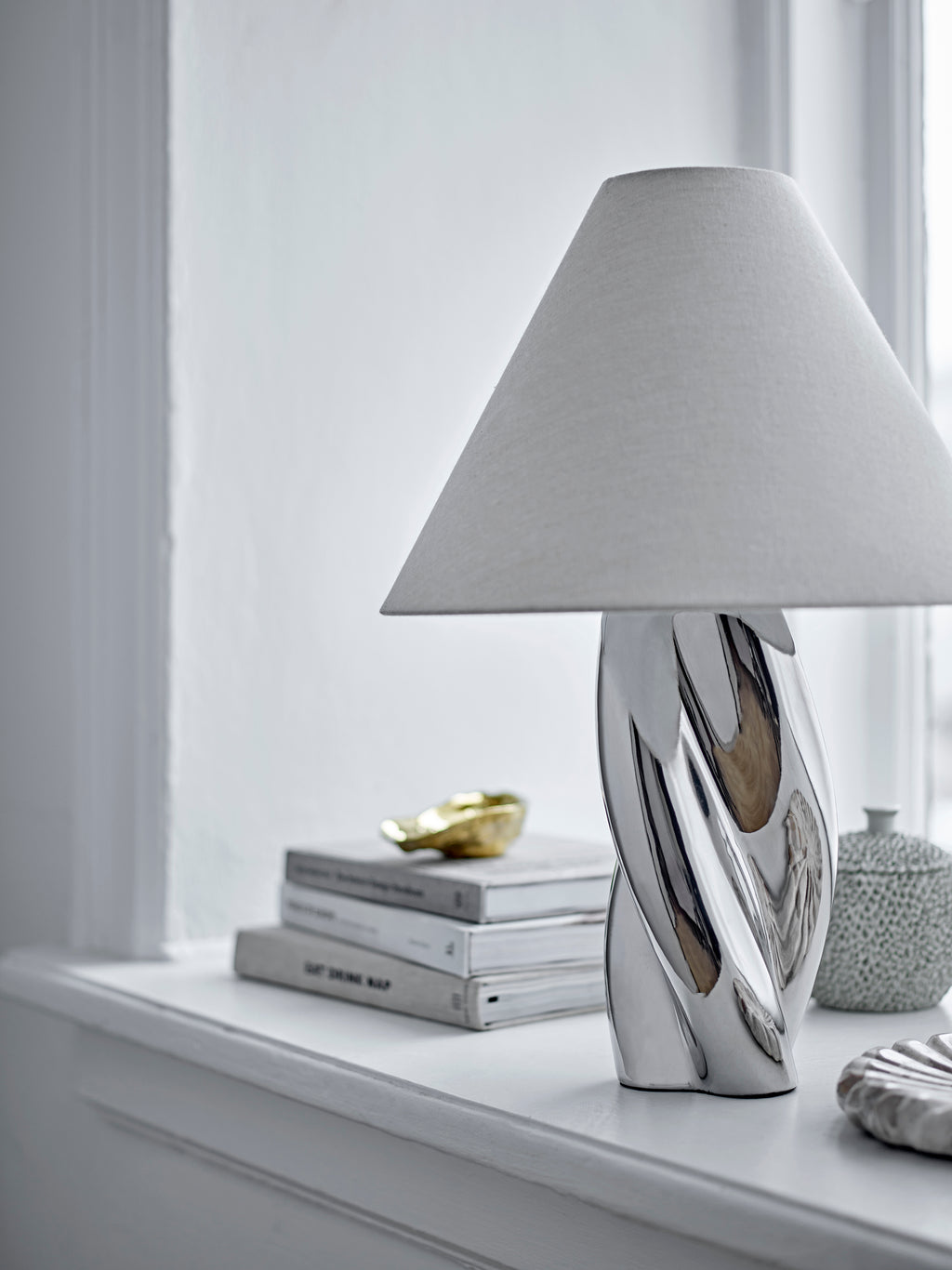 Silva - Table Lamp - Silver - Stoneware