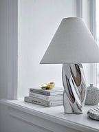 Silva - Table Lamp - Silver - Stoneware