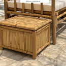 Lot de 3 coffres de jardin Vadella en bambou