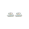 Coffret 2 Tasses & Soucoupes À Thé Blushing Birds - Blanc
