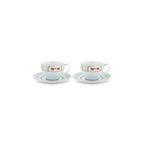 Coffret 2 Tasses & Soucoupes À Thé Blushing Birds - Blanc