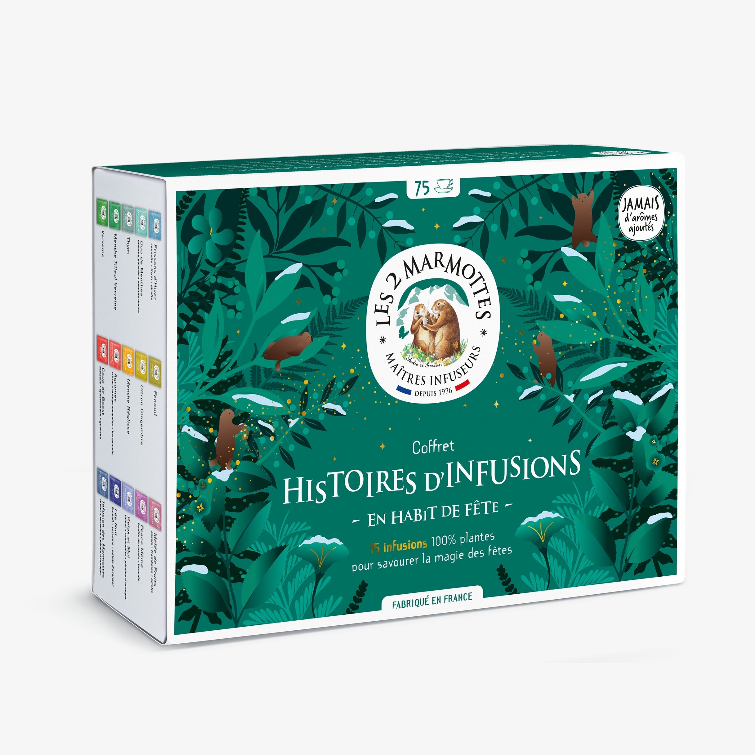 Estuche Histoires D'Infusions - 15 Recetas X 5 Sobres - 75 Sobres