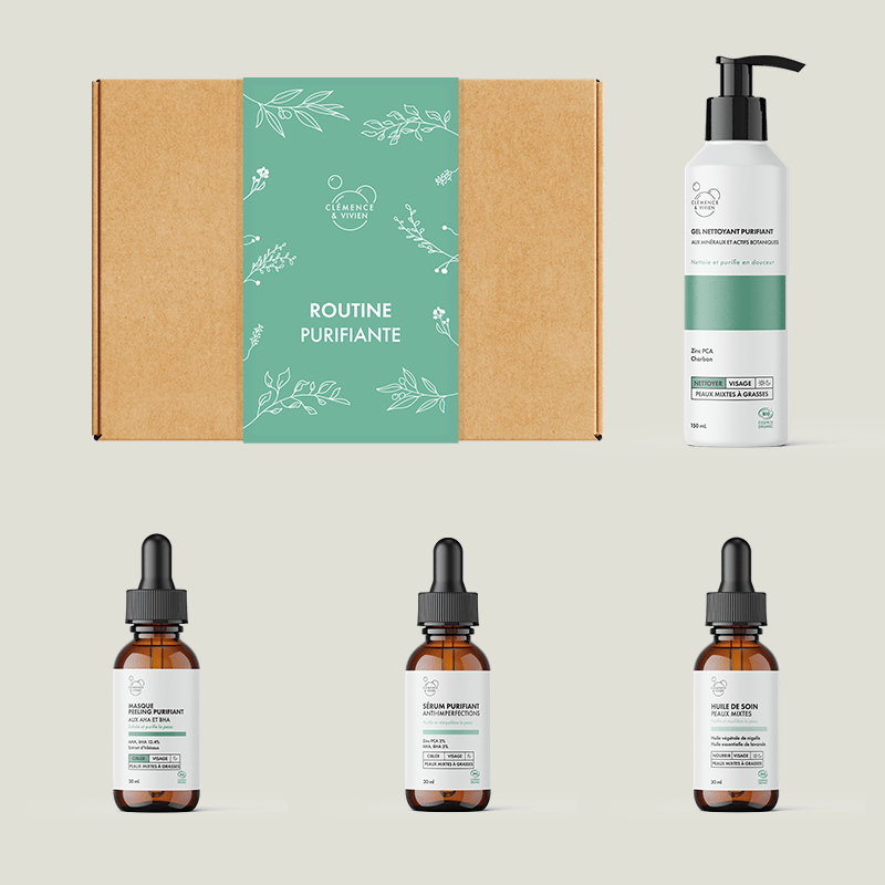 Coffret routine purifiante - Clémence & Vivien