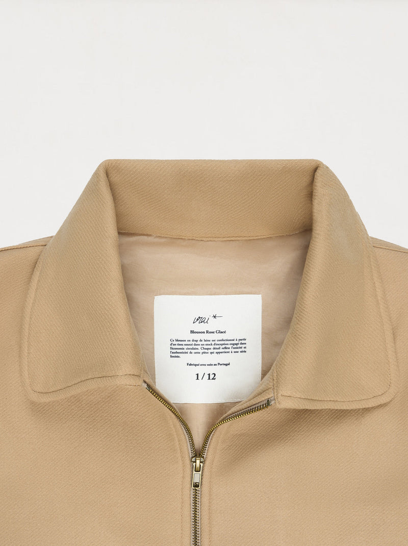 Blouson Sculpture Rose Glacé