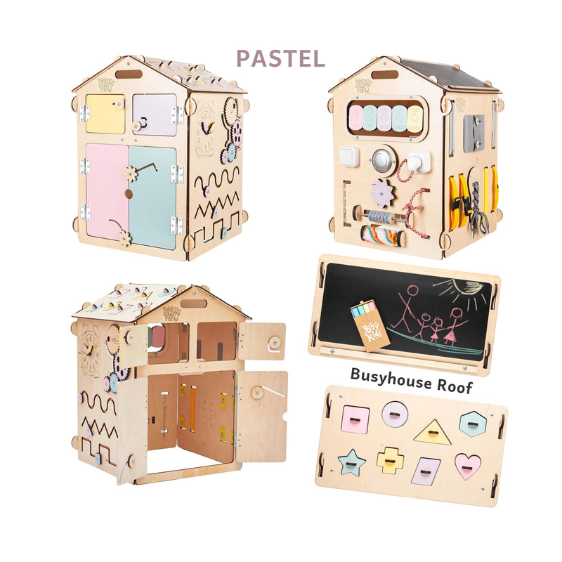 Busy Board Maisonnette Éducative En Bois – Natura