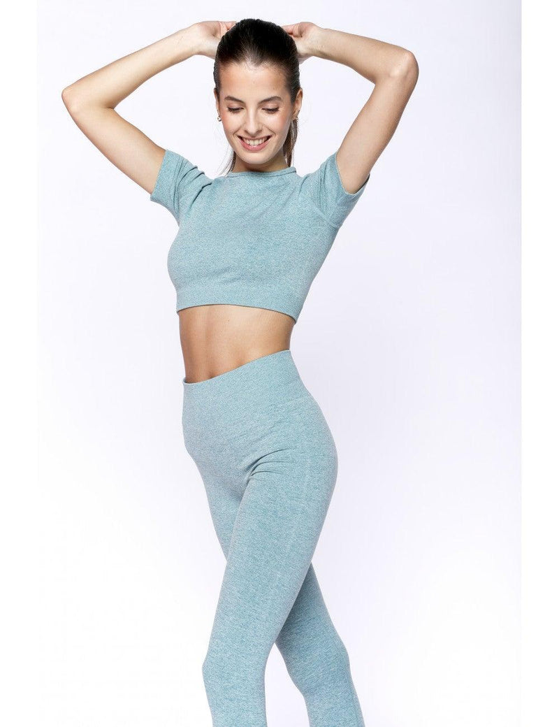 Leggings Deportivos Mujer Push Up azul