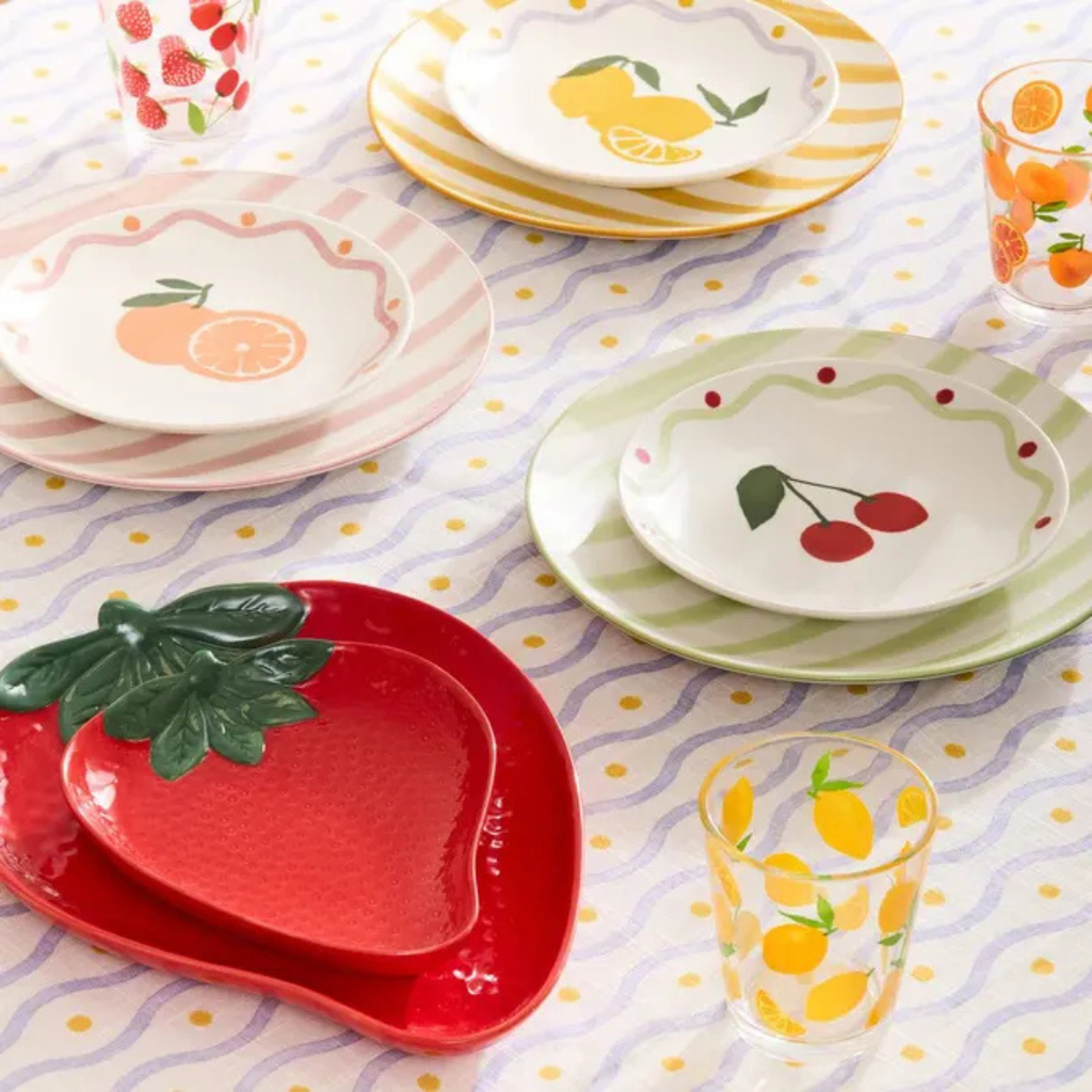 Plato de postre Fruity Orange