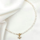 Alba Pearl Necklace - Gold