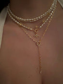 Alba Pearl Necklace - Gold