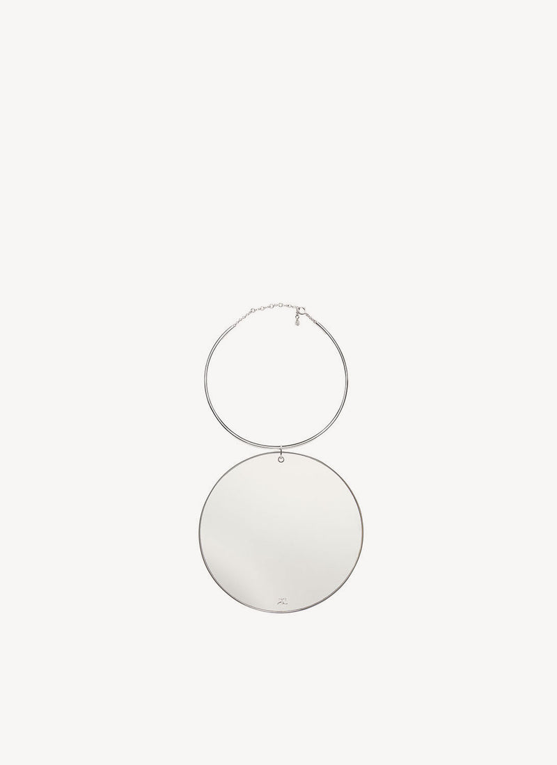 Courreges - Collier Cercle Laqué Holistic - Silver - Femme