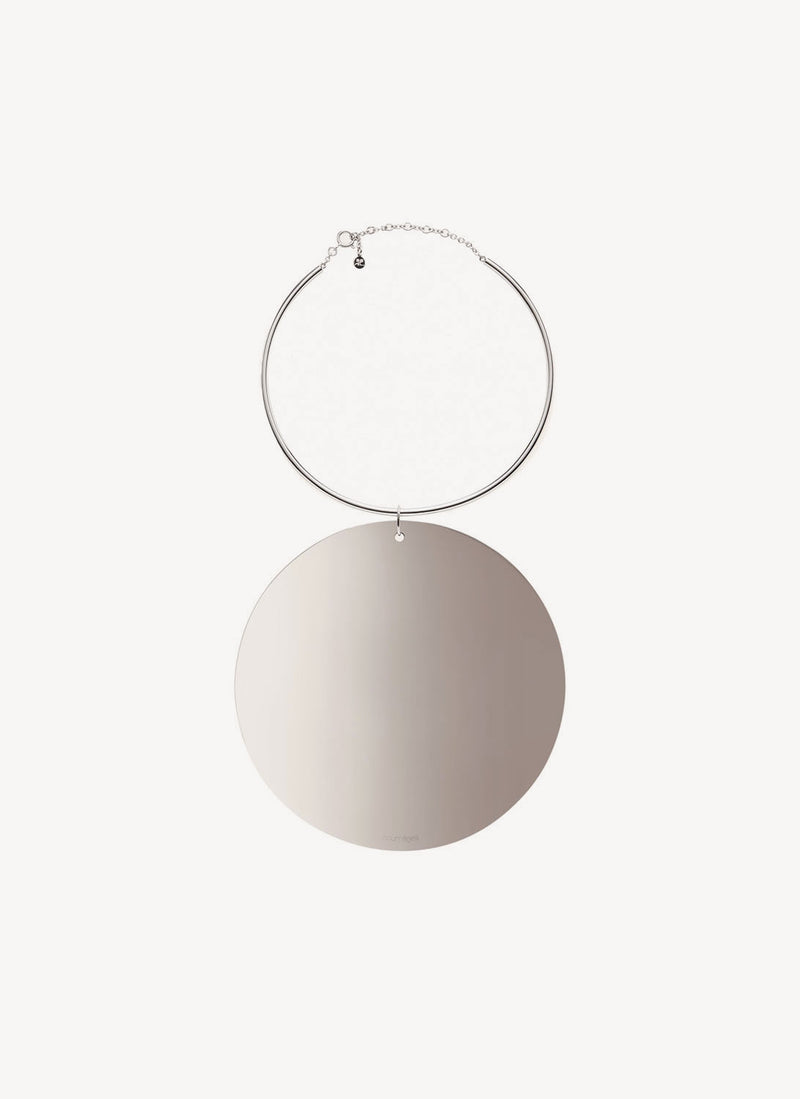 Courreges - Collier Cercle Laqué Holistic - Silver - Femme