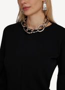 Max Mara - Collier Chaine Lord - Silver - Femme