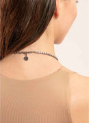 Helene Zubeldia - Collier Choker Cristaux - Argenté - Femme