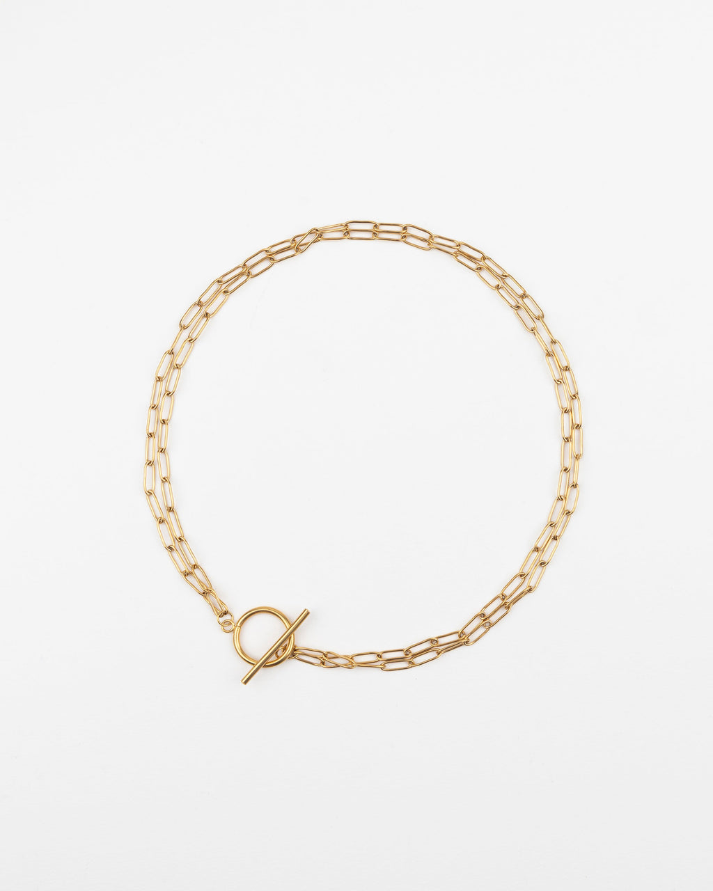 Collier Acier - Doré