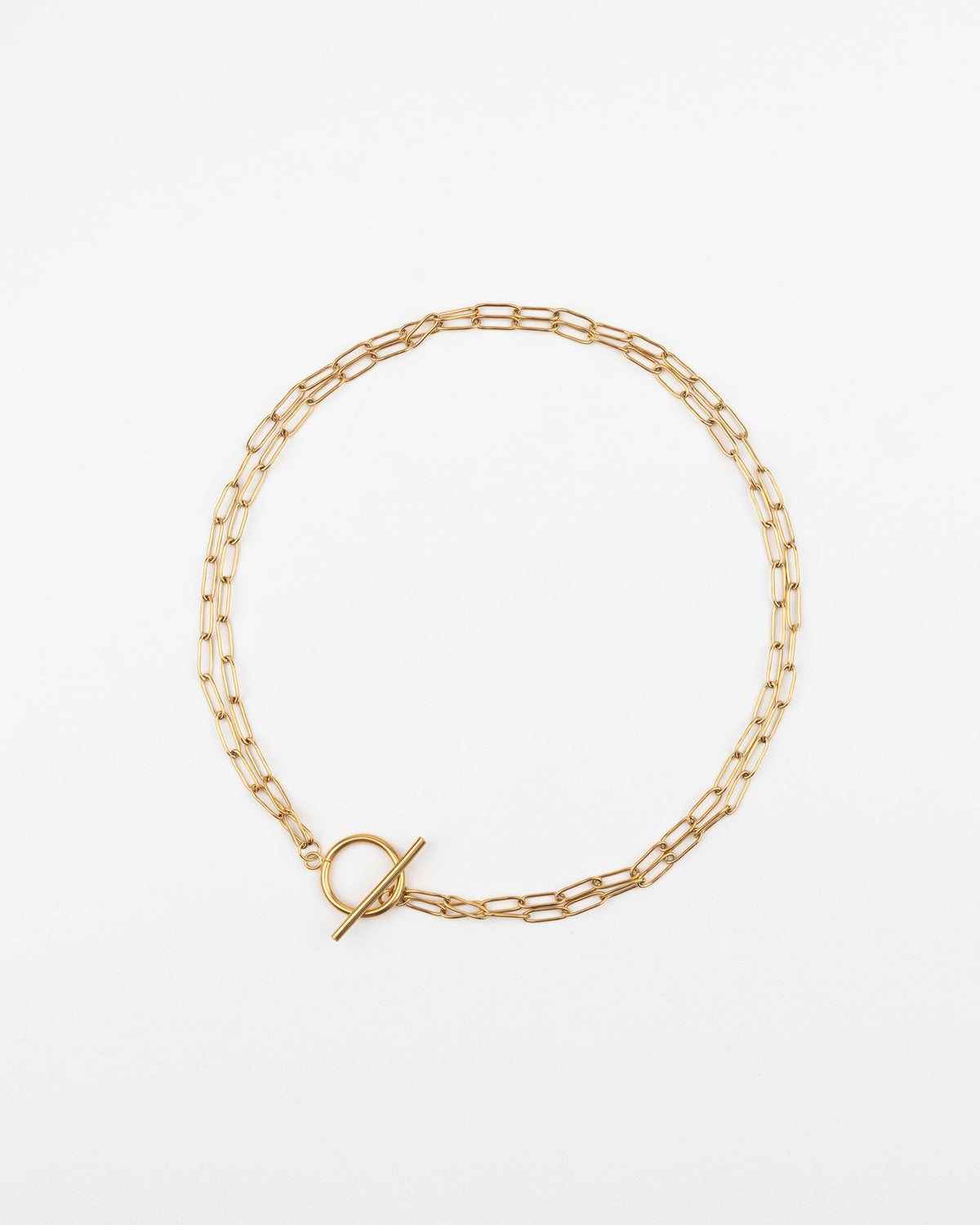 Collier Acier - Doré