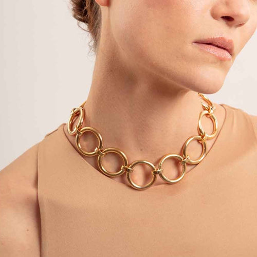 Saskia Diez - Collar Gold Bold - Plata - Mujer