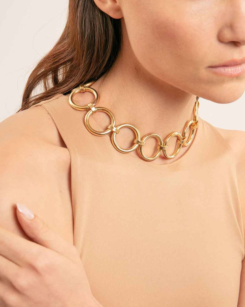 Saskia Diez - Gold Bold necklace - Silver - Woman