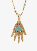 Camille Enrico - Collier Mani - Gold Turquoise - Femme