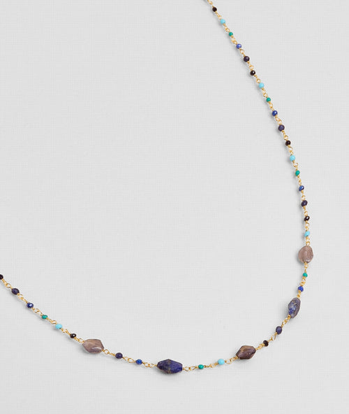 Collier Mumbai Bleu
