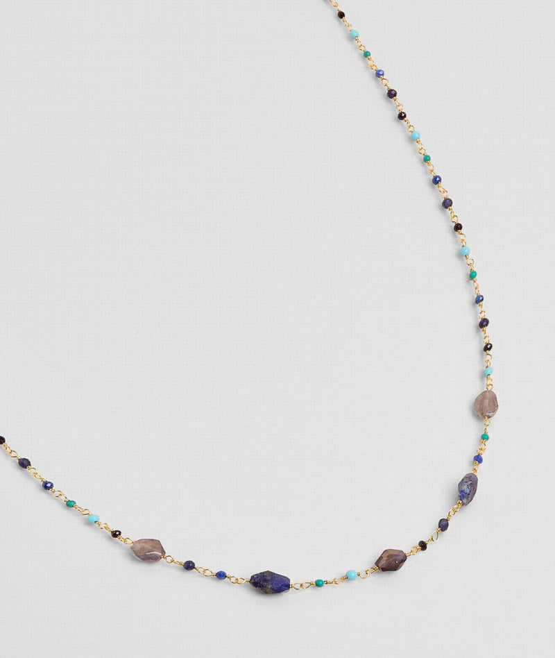 Collier Mumbai Bleu