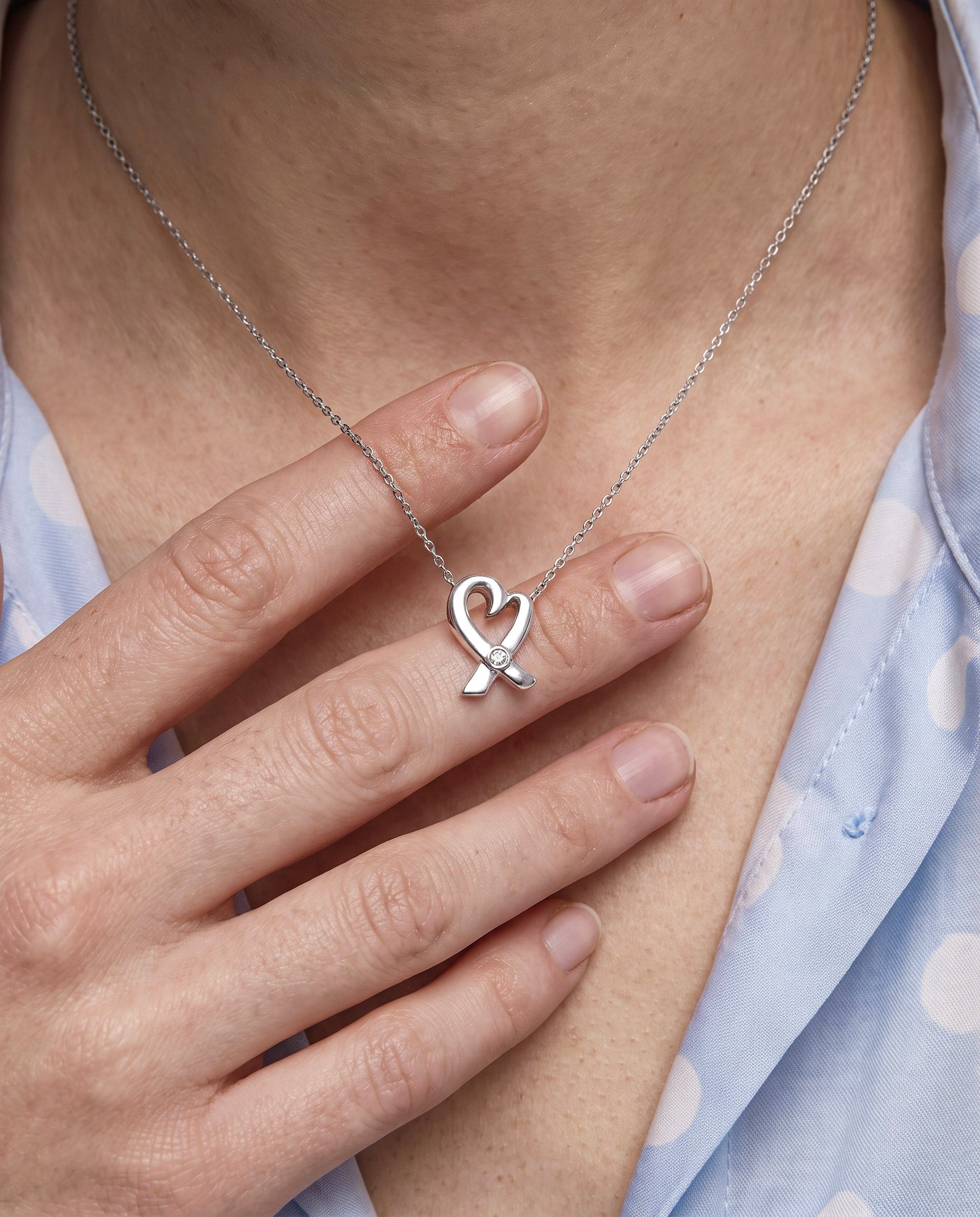 Collier Tiffany & Co. Paloma Picasso Loving Heart Diamant