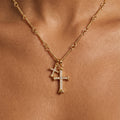 Collier Double Croix