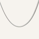 Collier chaîne acier inoxydable argenté