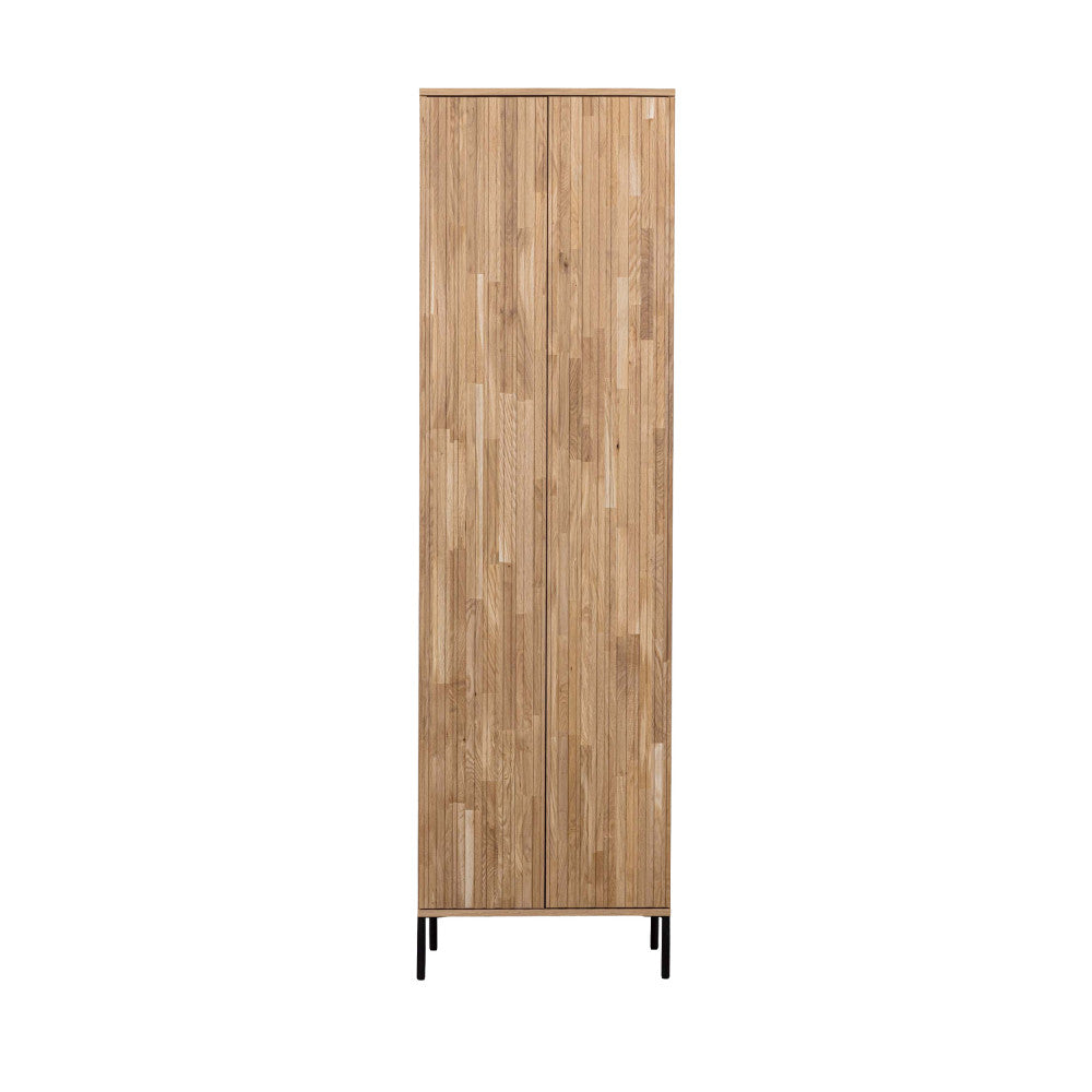 New Gravure - Columna de almacenaje 2 puertas 1 cajón - Madera - Madera clara