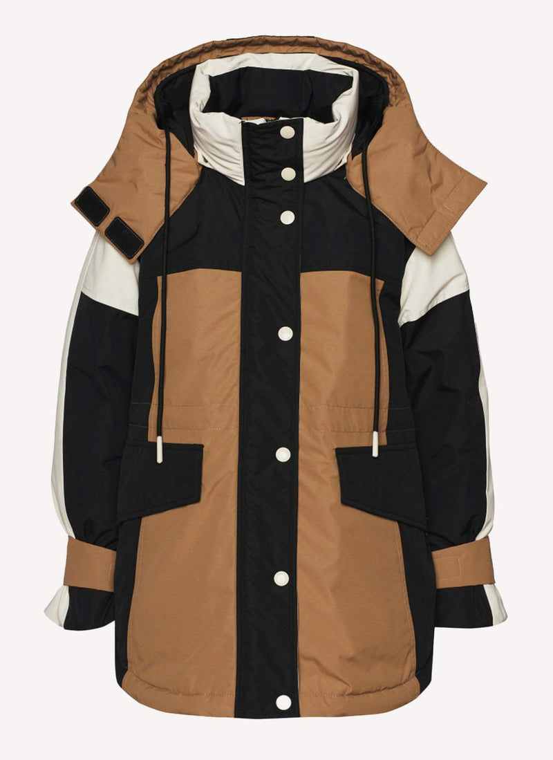 Gant - Parka Color Blocked - Roasted Walnut - Femme