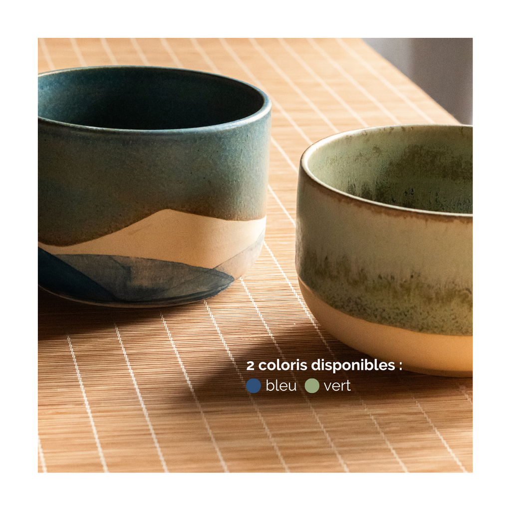 Bol À Matcha En Grès - Chawan Vert
