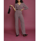 Andrea Jumpsuit - Red Mini Fleurette