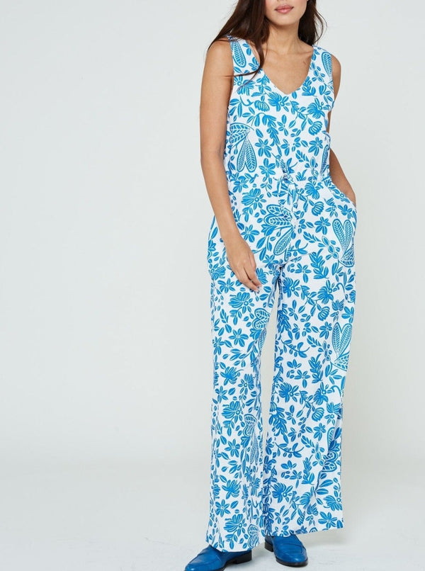Naison Celine Fokis Jumpsuit - Blue