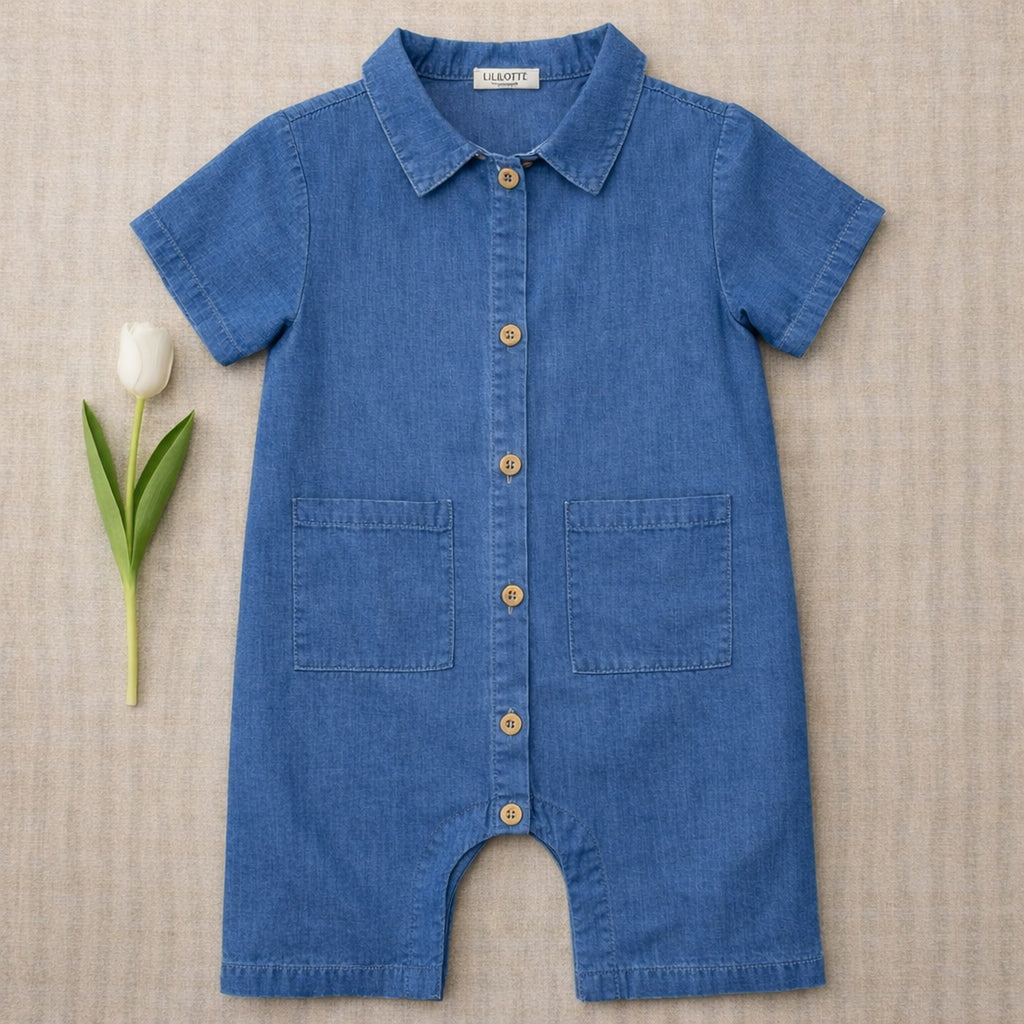 Combinaison Charly Denim - Bébé Garçon - Bleu Denim